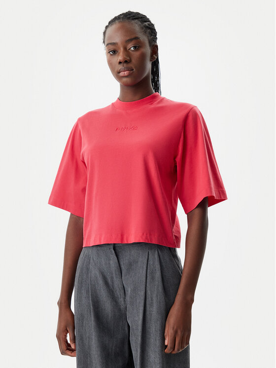 

Футболка обычного кроя 104604 A2F8 O57 Pinko, красный