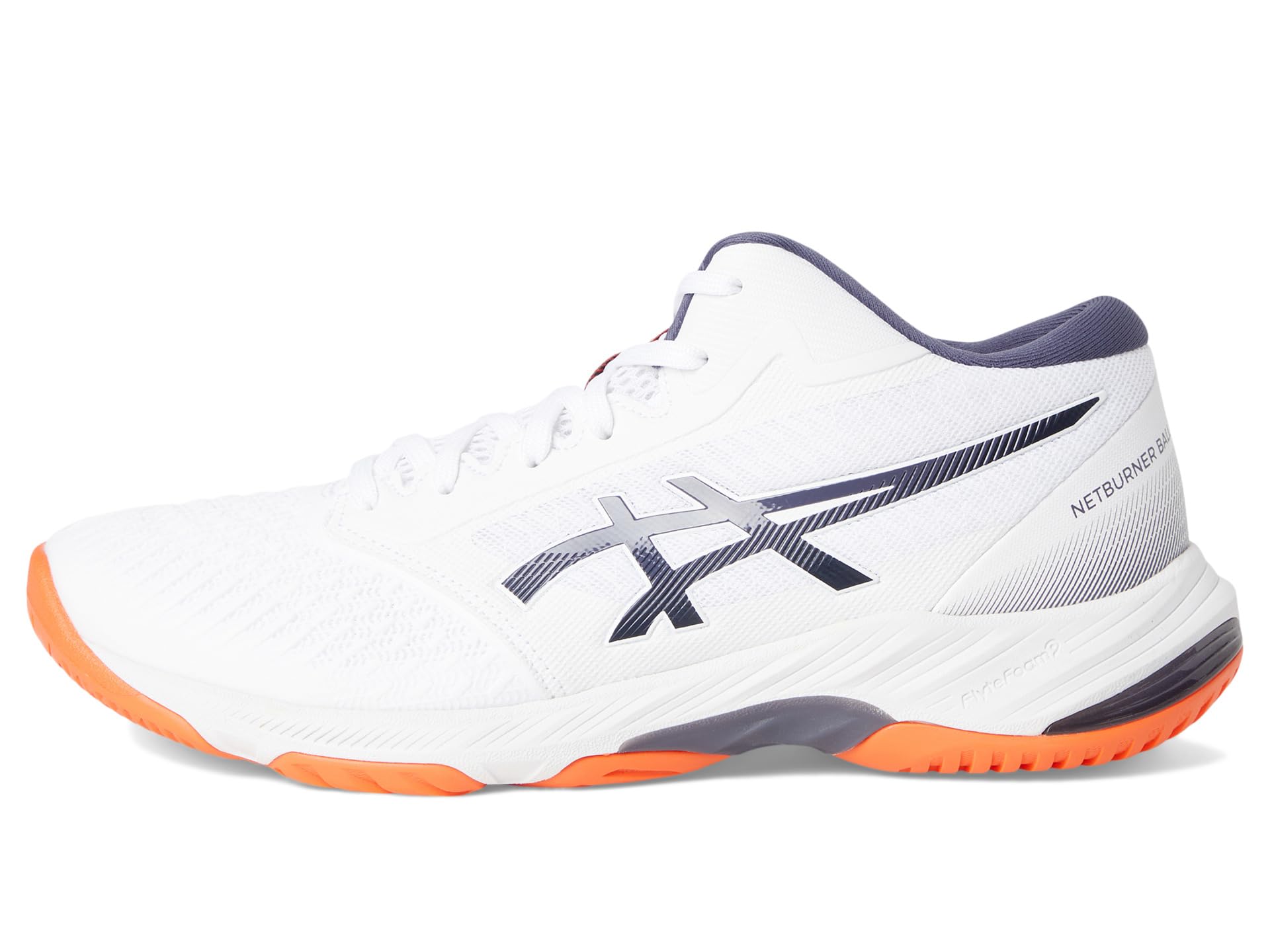 Кроссовки ASICS Netburner Ballistic FF MT 3 Volleyball Shoe, цвет White/Indigo Fog — фото 4