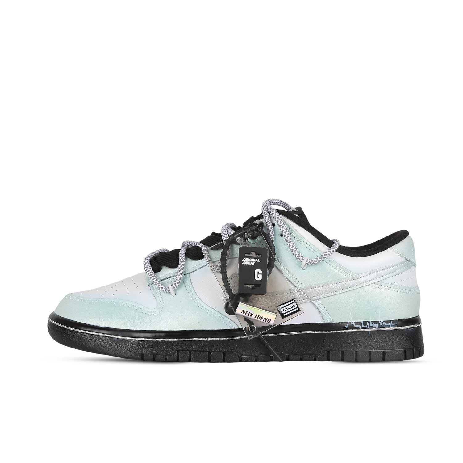 

Кроссовки Nike Dunk Skateboarding Shoes Women's Low-top University Blue/Black/White, цвет Mint crushed ice