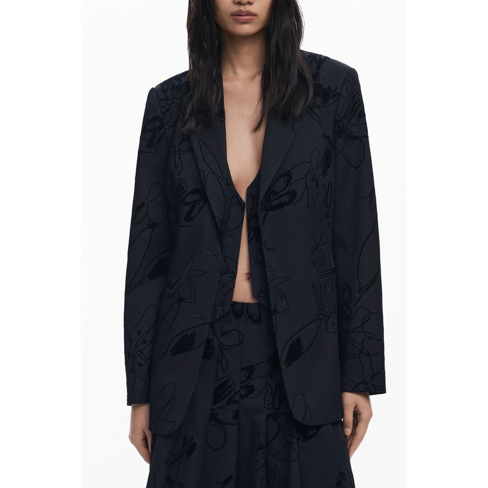 

Черная женская куртка из полиэстера Desigual, черный