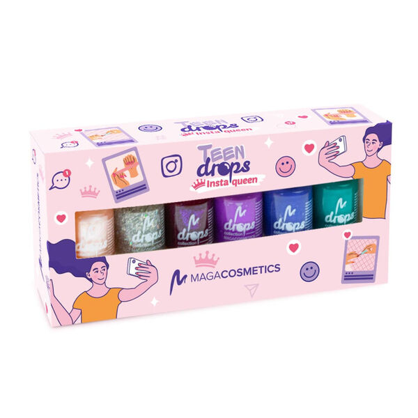 

Набор: лак для ногтей instaqueen v.03, 6х6 мл. Maga Cosmetics Teen drops