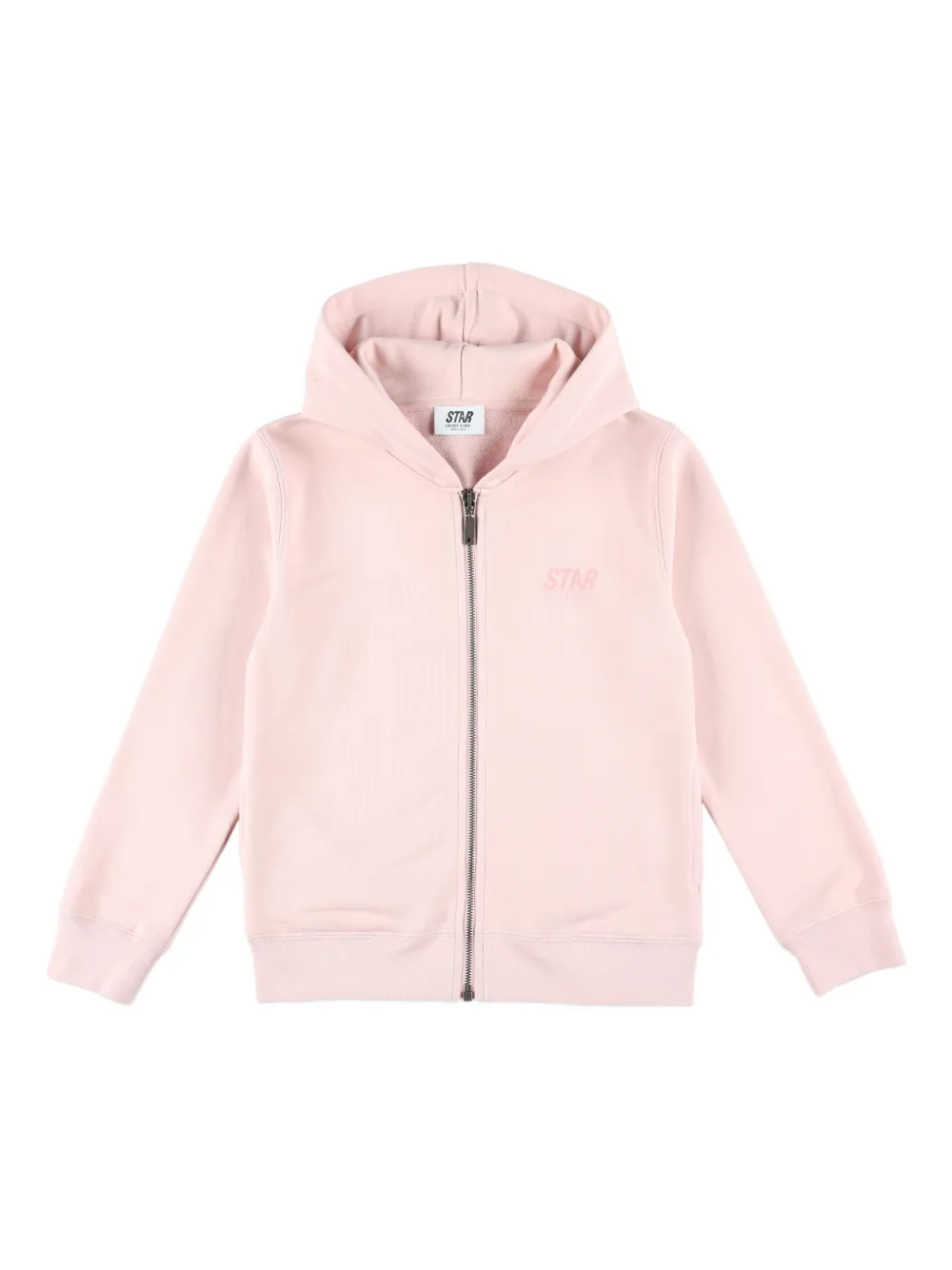 

Толстовка с капюшоном на молнии Golden Goose Kids, розовый