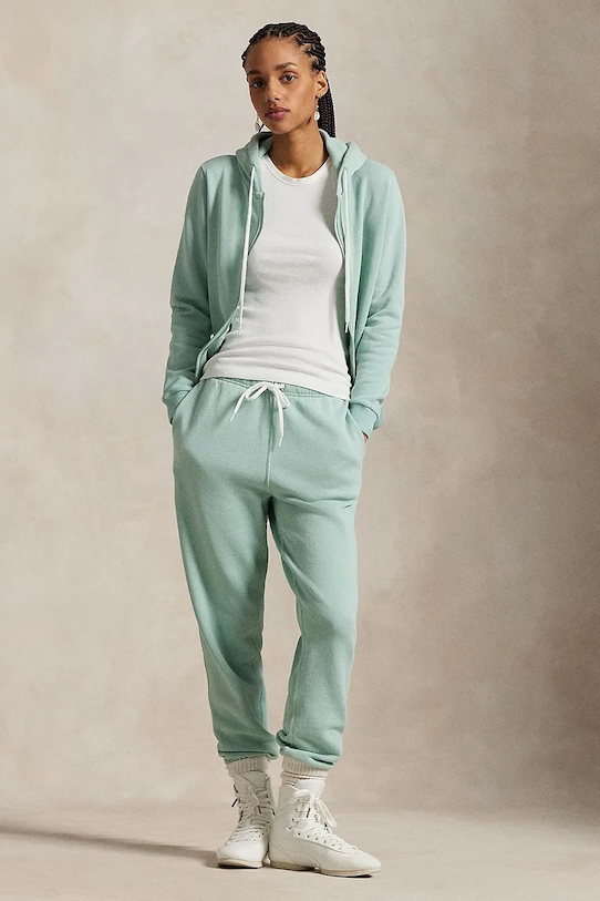

Хлопковые спортивные брюки Polo Ralph Lauren, зеленый