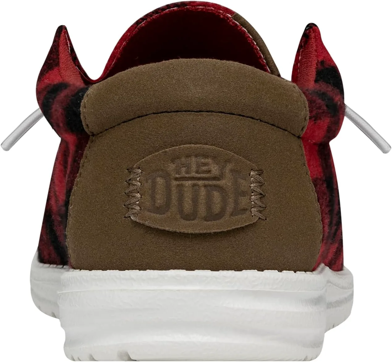 Лоферы HEYDUDE Men's Wally Buffalo Loafers, красный — фото 3