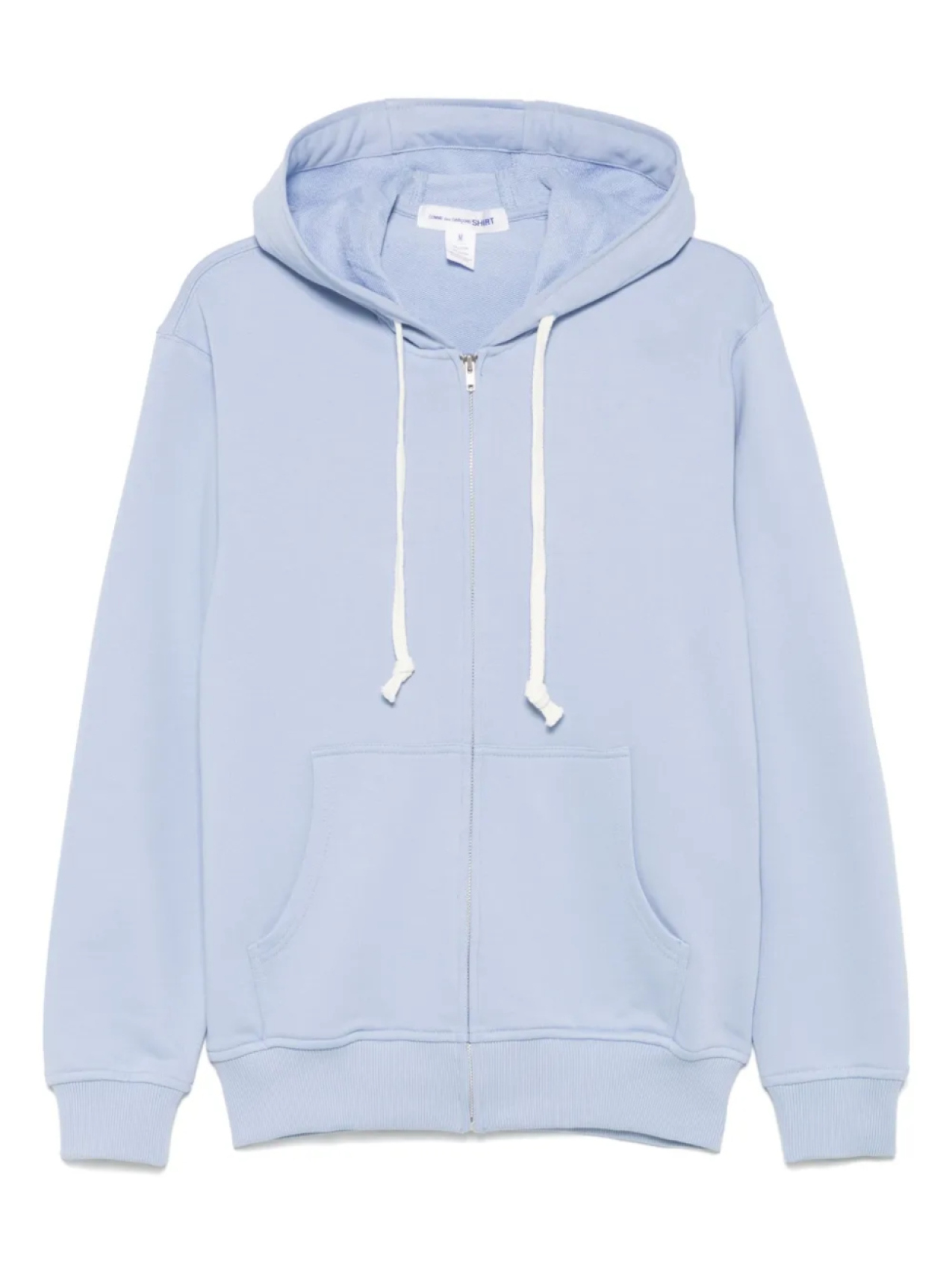 

Хлопковая толстовка с капюшоном на молнии Comme Des Garçons Shirt, синий