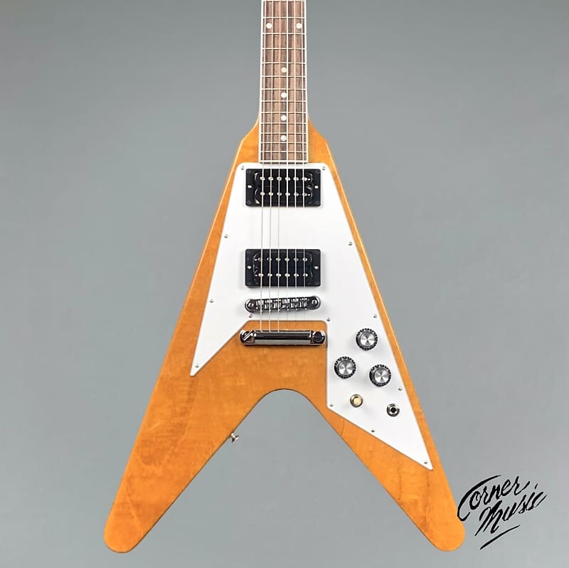 

Электрогитара Gibson 70s Flying V 2023 - Antique Natural