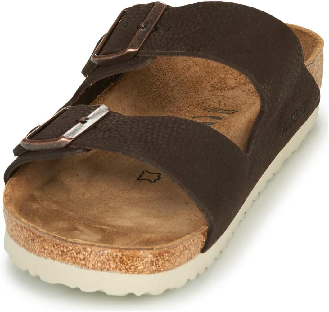 Мюли BIRKENSTOCK Arizona Birko-Flor, унисекс, коричневый/стальной — фото 3