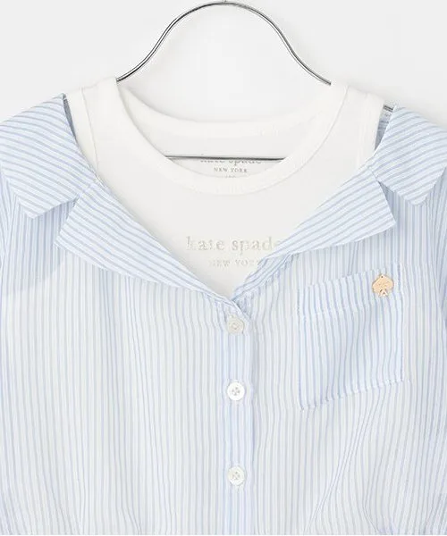 Детский комплект kate spade new york kids: прозрачная рубашка и топ — фото 4