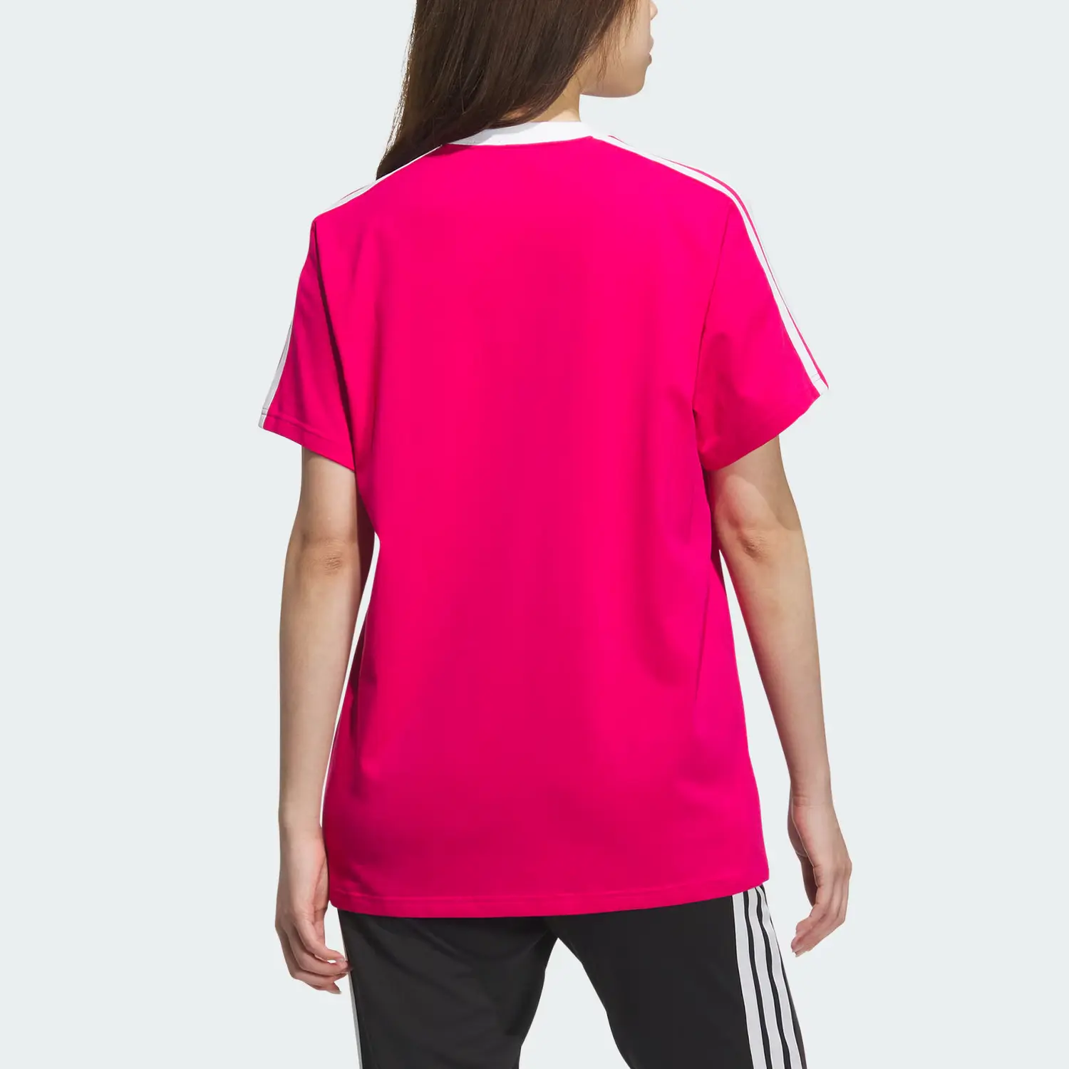 Футболка Boyfriend SS25 женская Adidas, розовый — фото 2