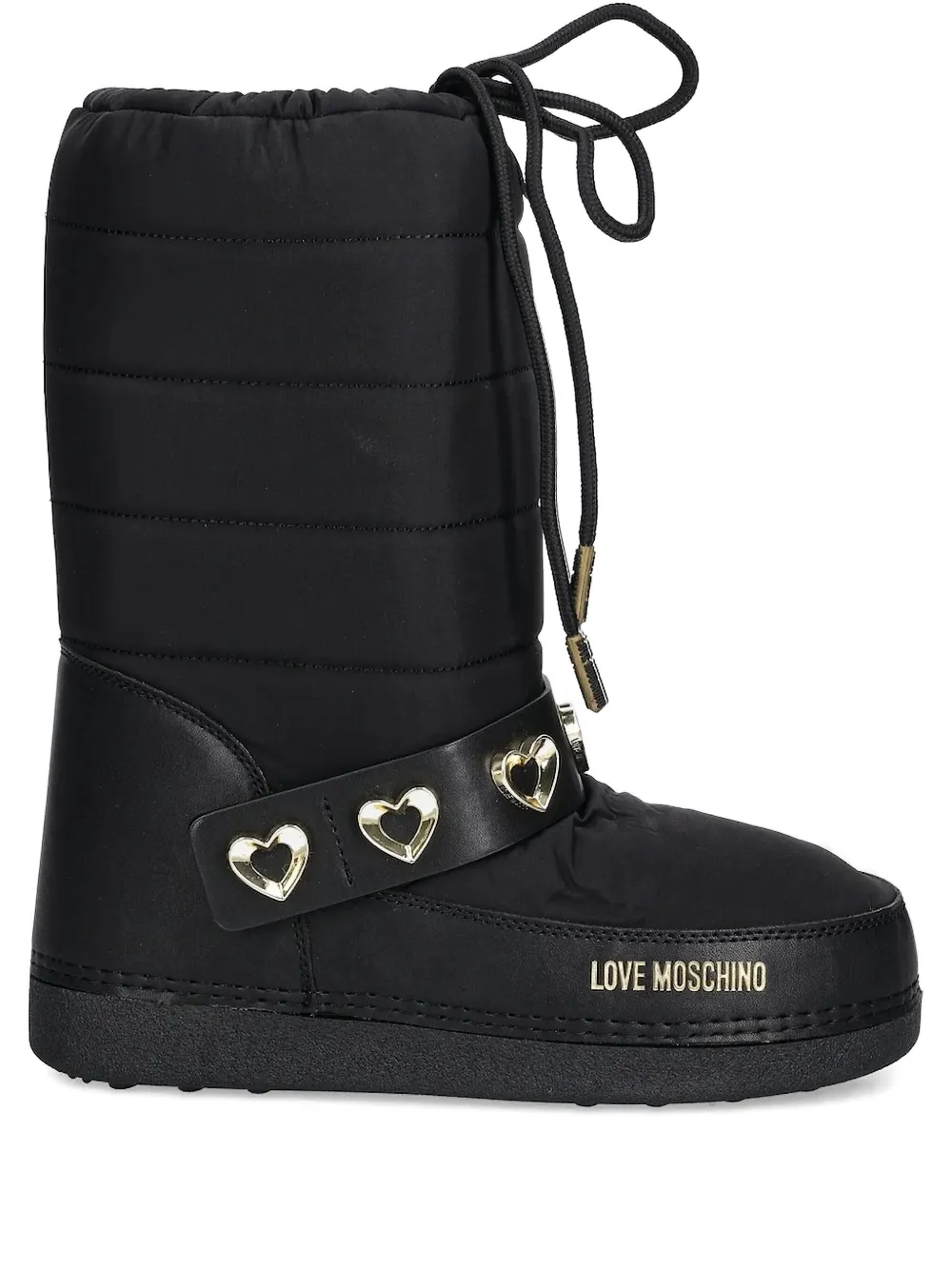 Стеганые ботинки Love Moschino, черный