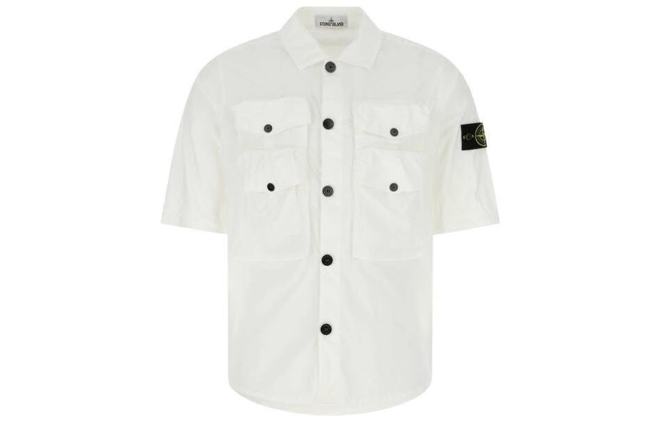 

Рубашка мужская белая Stone Island, белый