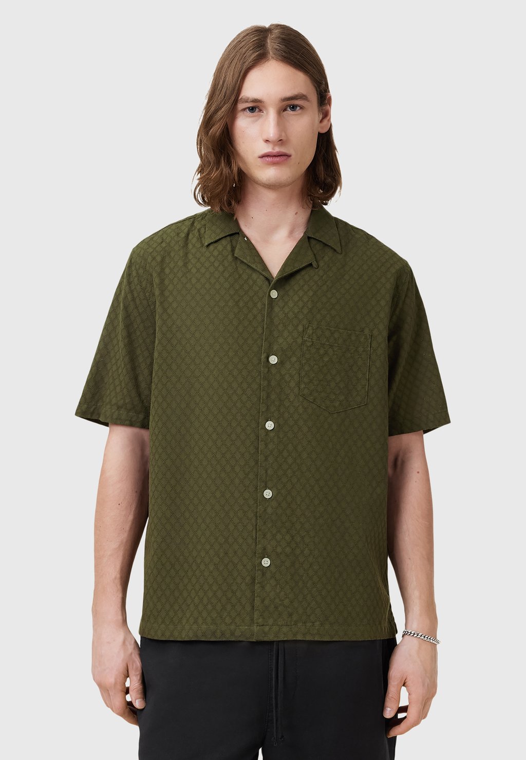 

Рубашка AllSaints, зеленый