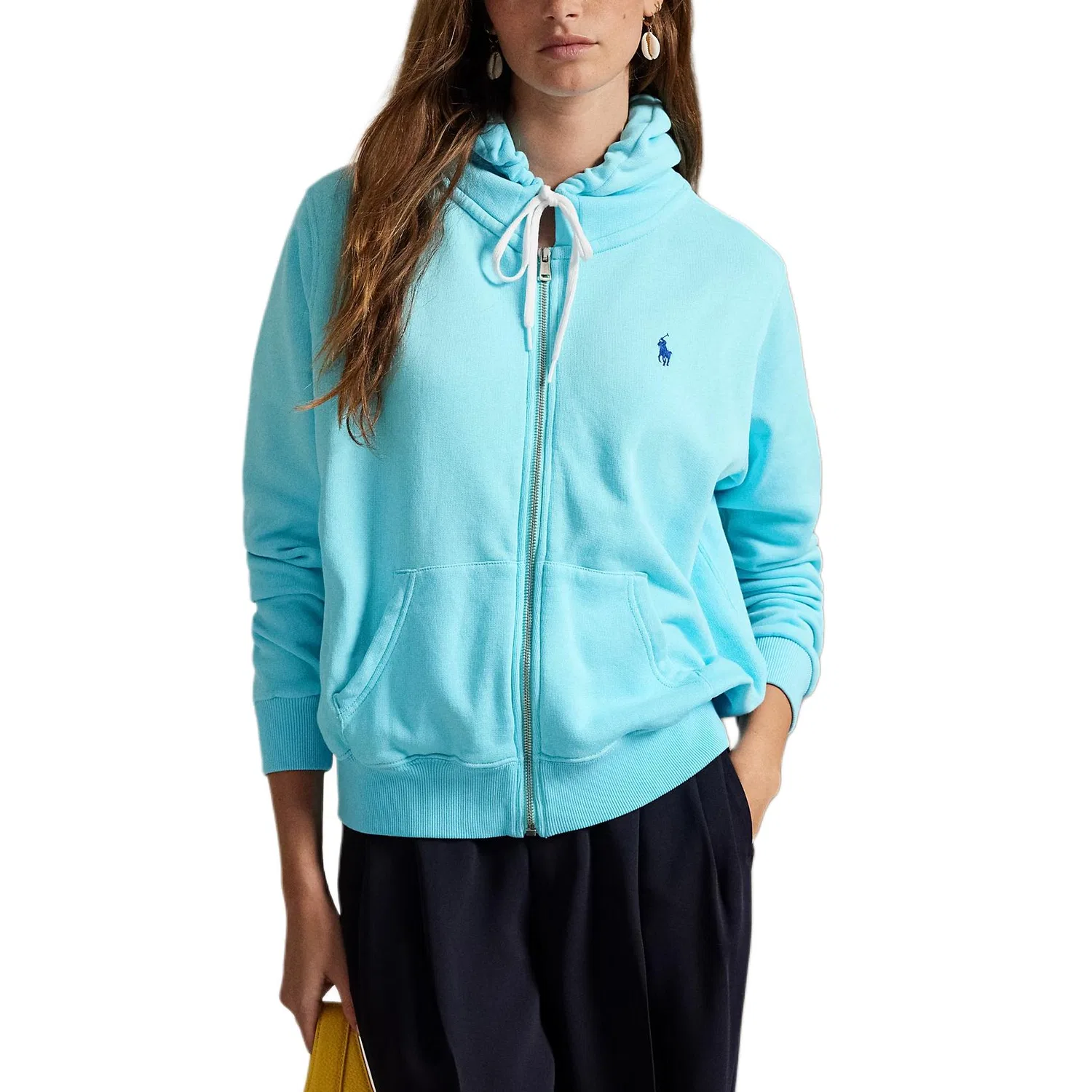 Худи на молнии Polo Ralph Lauren, Turquoise — фото 4