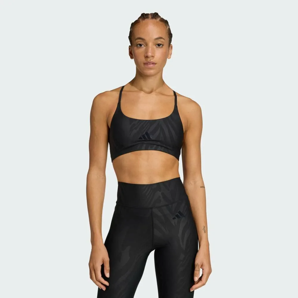 Бюстгальтер Power Impact Light Support AOP Adidas, black