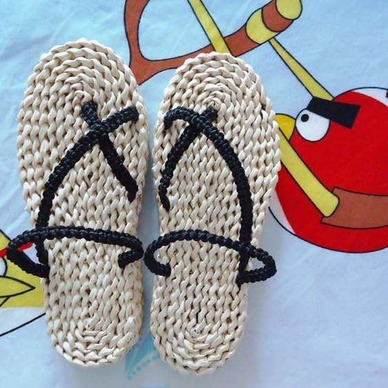 Сандалии ручной работы из соломы Ddwrgd, Straw Soles Men 7/ Women 8.5- EU40 — фото 4