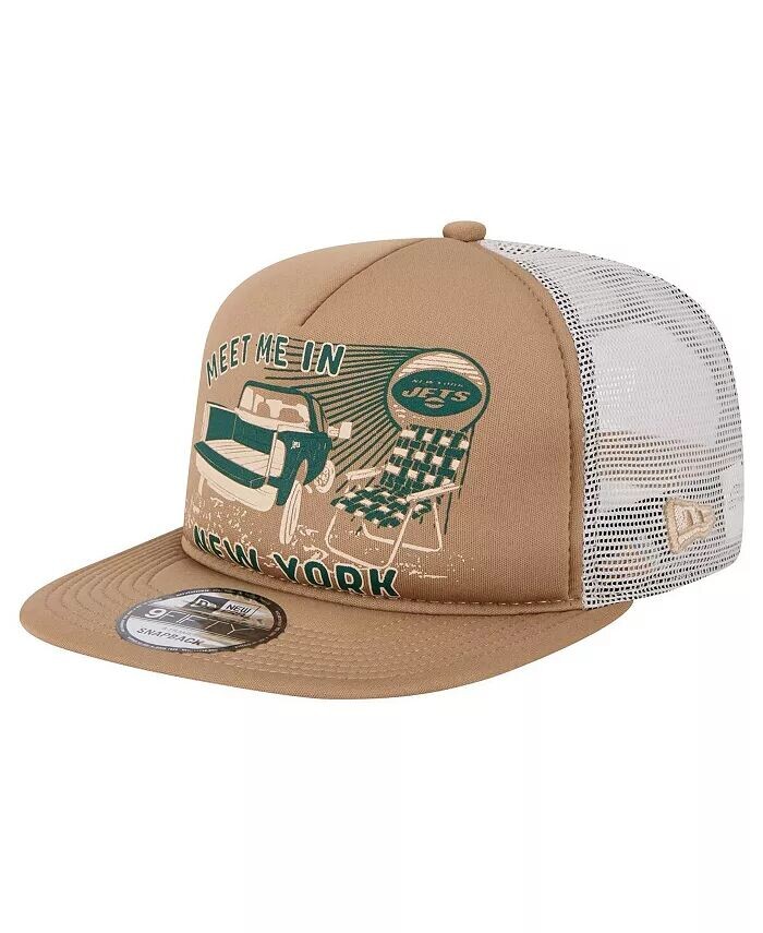 

Мужская светло-коричневая кепка New York Jets Meet Me 9FIFTY Snapback New Era, бежевый