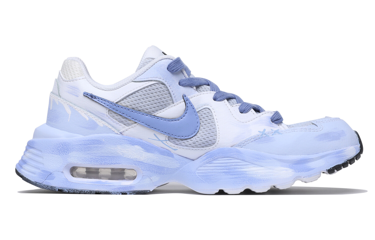 

Кроссовки Air Max Fusion женские с низким верхом, синие/белые Nike