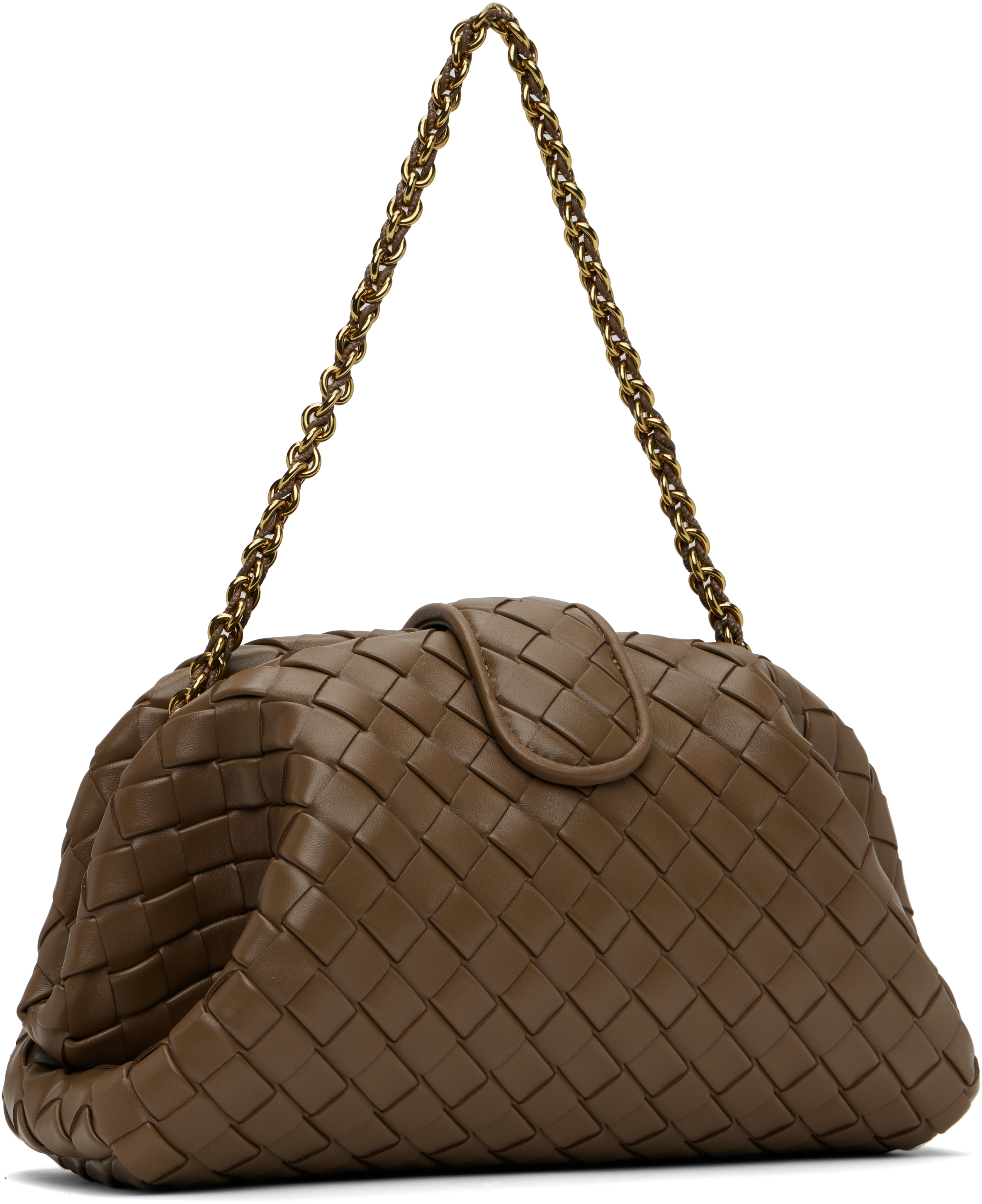 Сумка-клатч Khaki Lauren 1980 среднего размера Bottega Veneta — фото 3