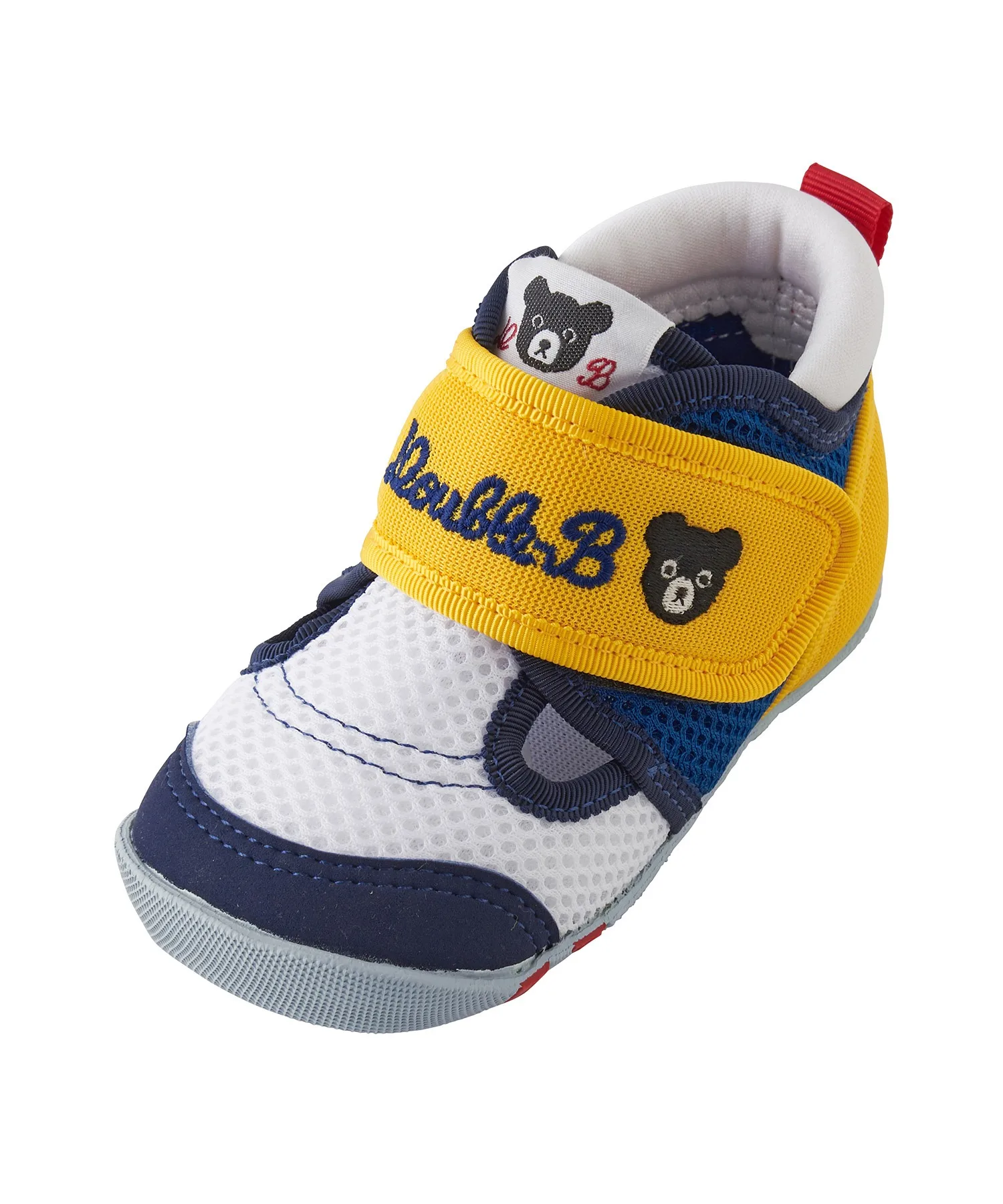 Детские первые ботиночки из двойного рашеля DOUBLE_B FIRST BABY SHOES синие — фото 2
