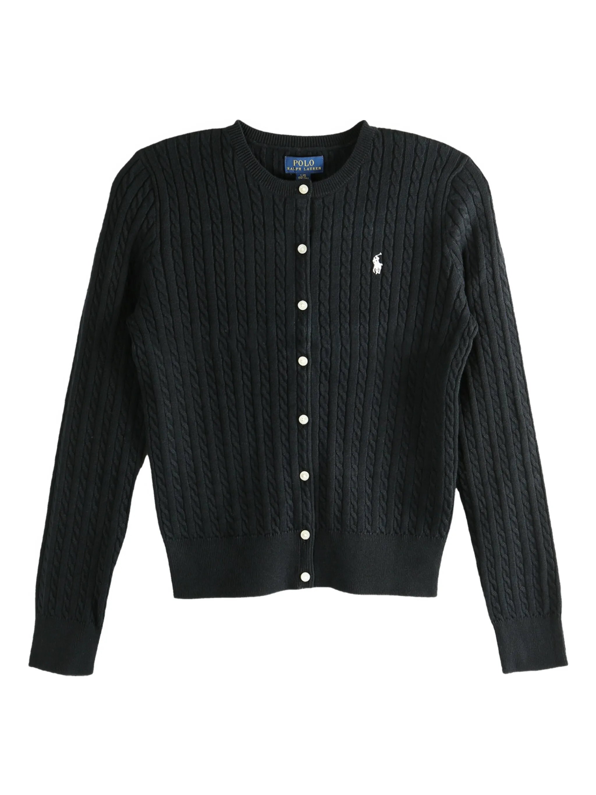 

Кардиган из плотной вязки Polo Ralph Lauren Kids, черный