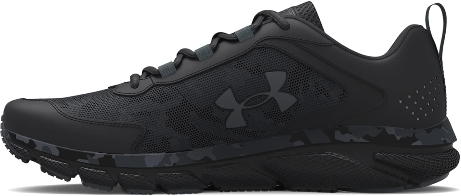 Мужские кроссовки для бега Under Armour Charged Assert 9, черный/серый/темно-серый — фото 2