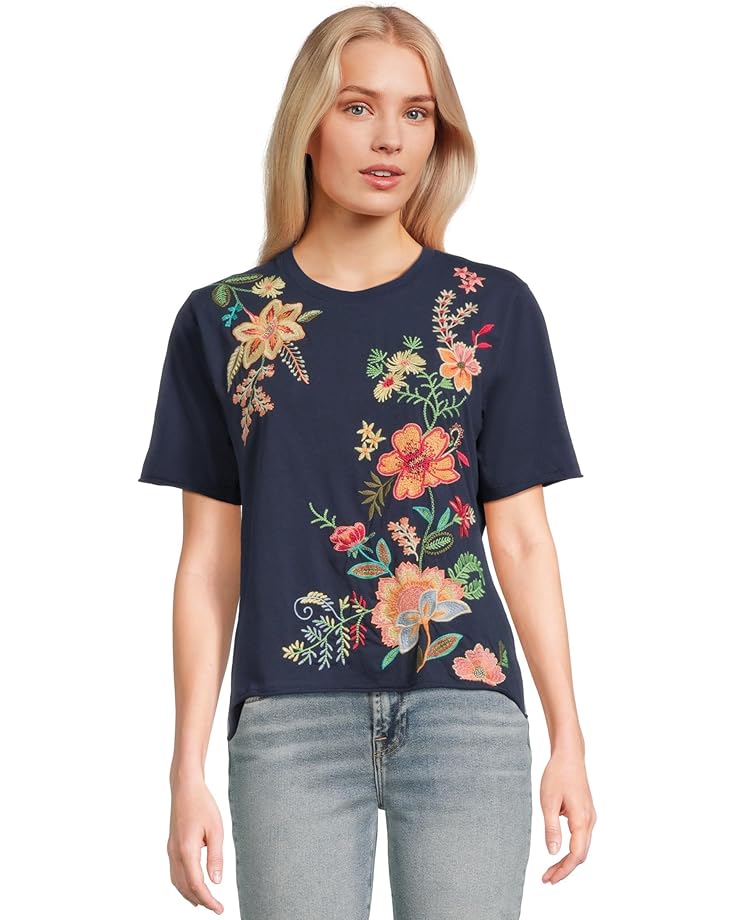 

Футболка Johnny Was Raw Seam T-shirt, цвет Blue Night