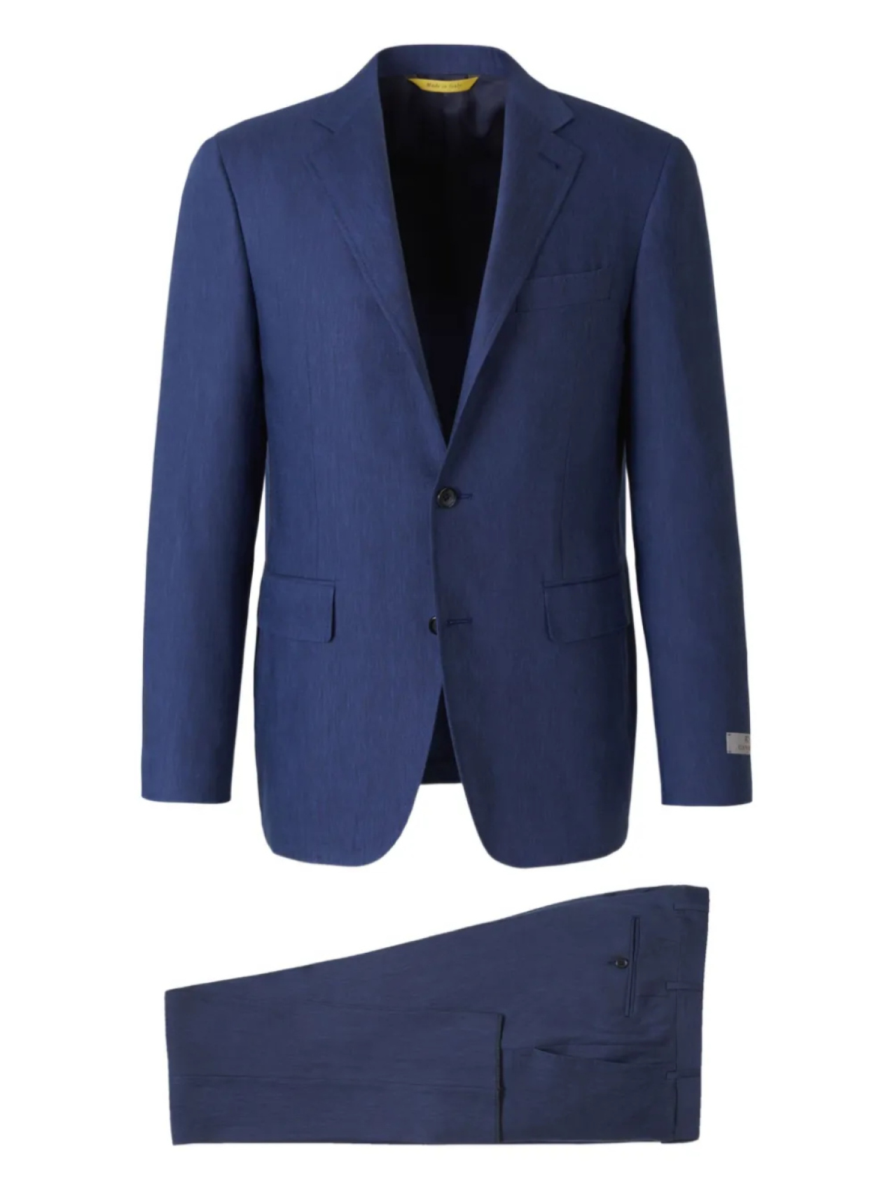 

Костюм Canali с двумя пуговицами и карманами-клапанами, синий