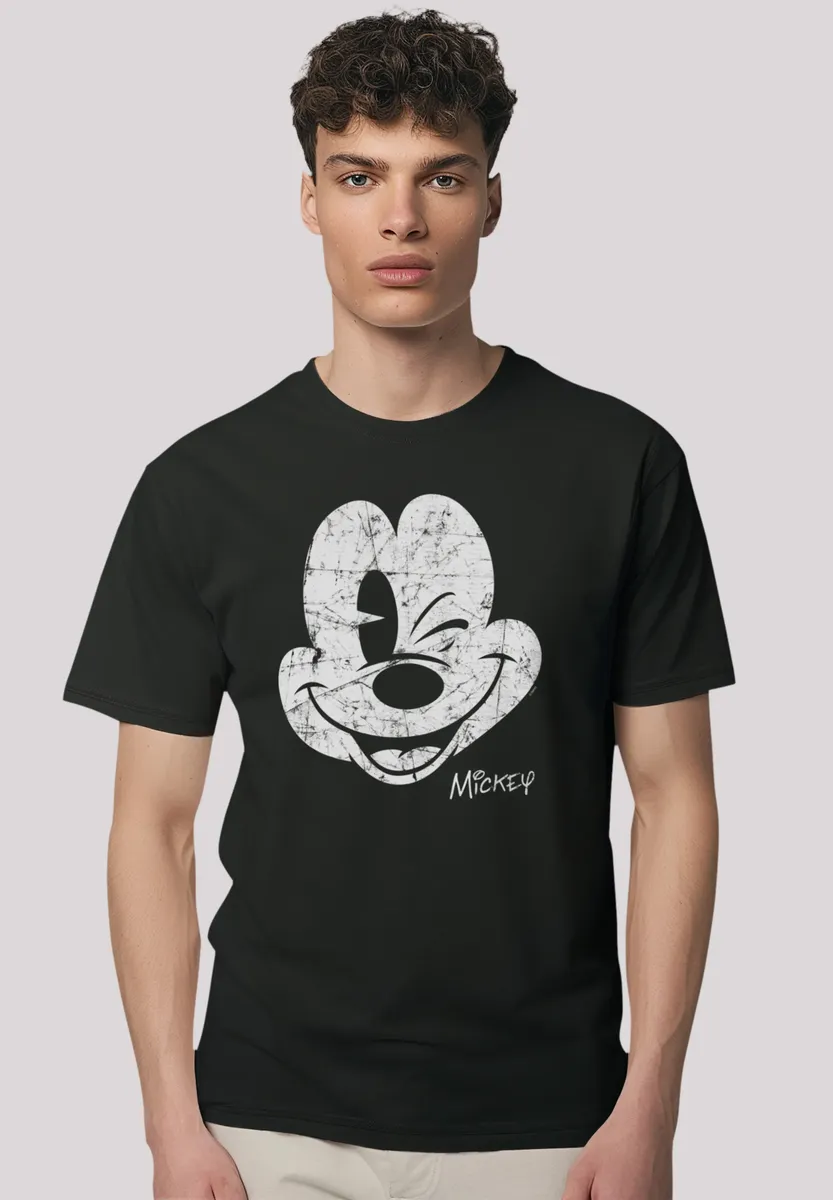 

Футболка F4NT4STIC "Disney Mickey Mouse Face Vintage Look", премиум-качество, черный