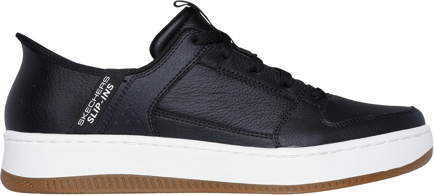 Мужские кроссовки Skechers Sport Court 92 - Distown без шнурков, черный — фото 4