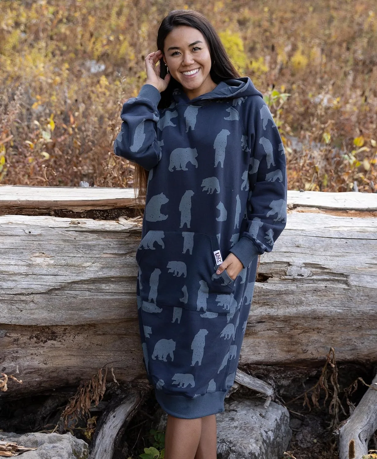 Толстовка с капюшоном оверсайз, удобная одежда для сна Lazy One, Get Lost Sleep Hoodie — фото 3
