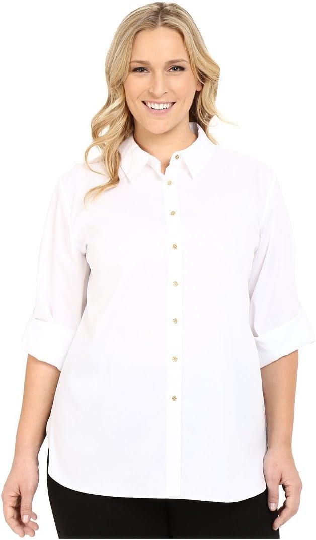 

Женская блузка Calvin Klein High-Low без рукавов на пуговицах, Aquatic