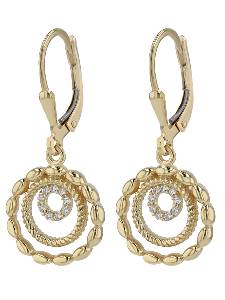 

Adeliás Женский кулон из серебра 925 пробы с фианитами в золотой оправе