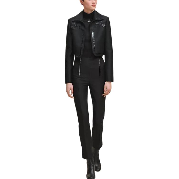 Куртка и пальто FW25 для женщин HERMES, черный