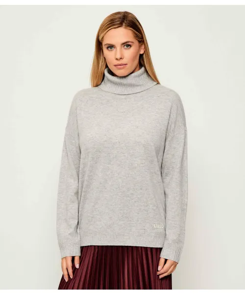 

Шерстяная водолазка Regular fit Liu Jo Sport, серый