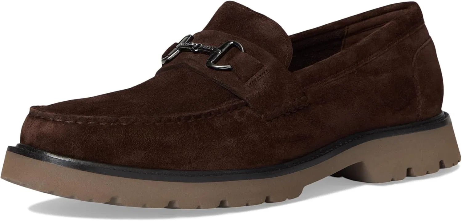 Туфли-лоферы мужские Cole Haan American Classics, шоколадный замш/трюфель — фото 2