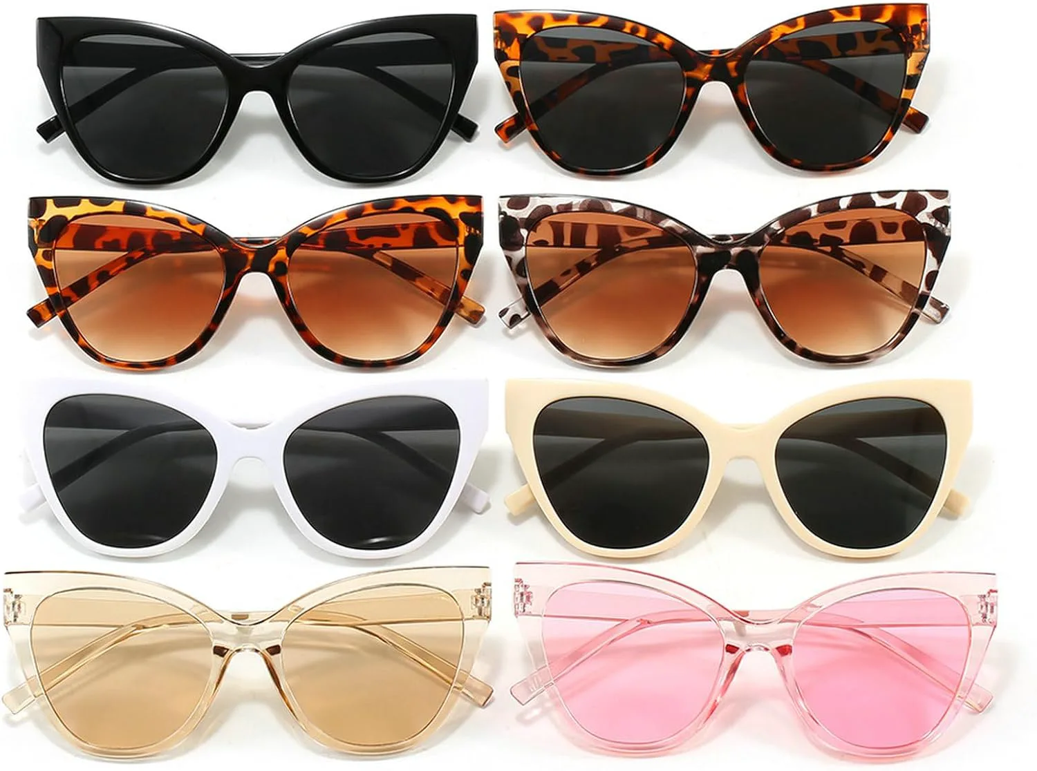 

Винтажные солнцезащитные очки «кошачий глаз» для женщин, дизайнерские ретро-очки в стиле 90-х, большие солнцезащитные очки, модные очки для вождения mincl, Brown