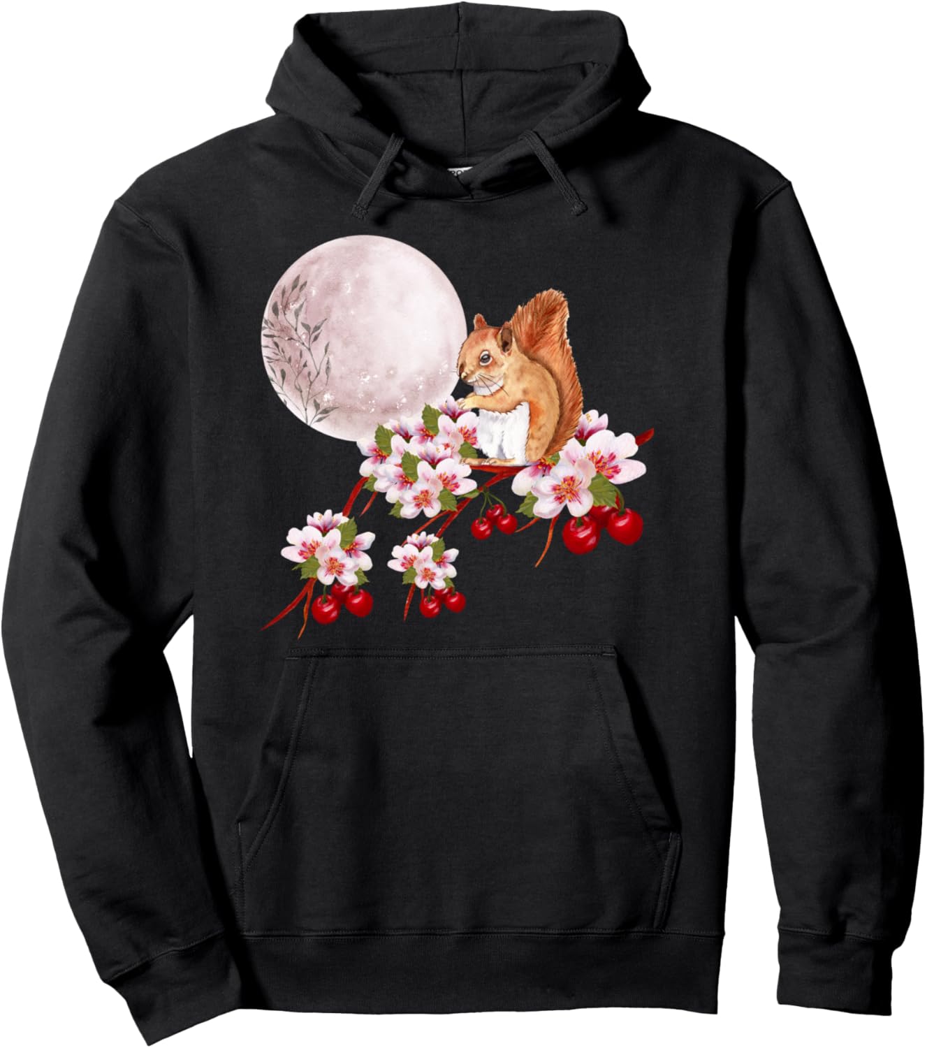 

Толстовка с изображением белки в полнолуние, цветущей сакуры и лесных животных, черная Sakura Cherry Blossom Moon Designs, Черный, Толстовка с изображением белки в полнолуние, цветущей сакуры и лесных животных, черная Sakura Cherry Blossom Moon Designs