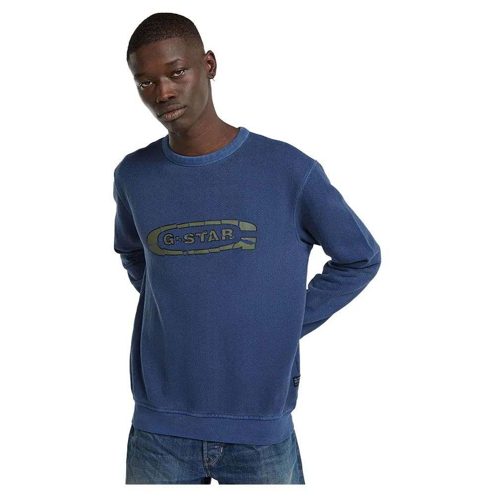 

Толстовка G-Star Destroyed G Logo Washed, синий