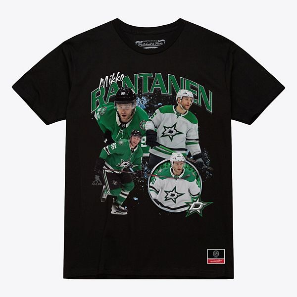 

Футболка с коллажем игрока Dallas Stars Микко Рантанен черная Mitchell & Ness