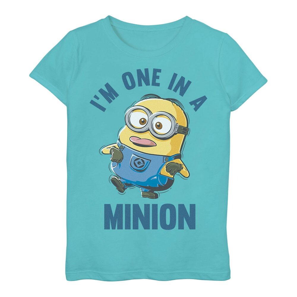 

Девочки 3–16 лет. Футболка «Миньоны» Dave «One In A Minion». Licensed Character, цвет Tahiti Blue