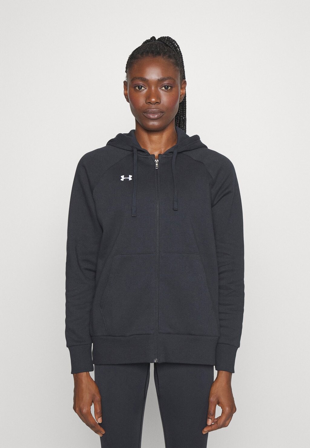 

Толстовка на молнии Under Armour, черно-белый, Черный, Толстовка на молнии Under Armour, черно-белый