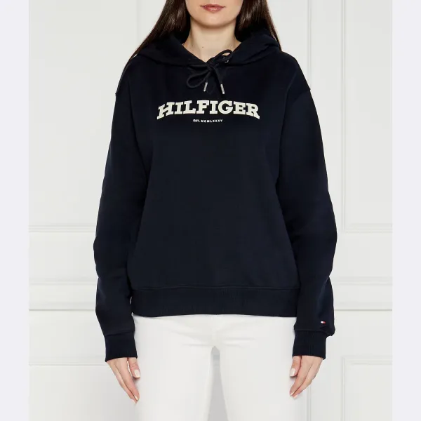

Толстовка стандартного кроя из флока Reg Monotype Tommy Hilfiger, синий