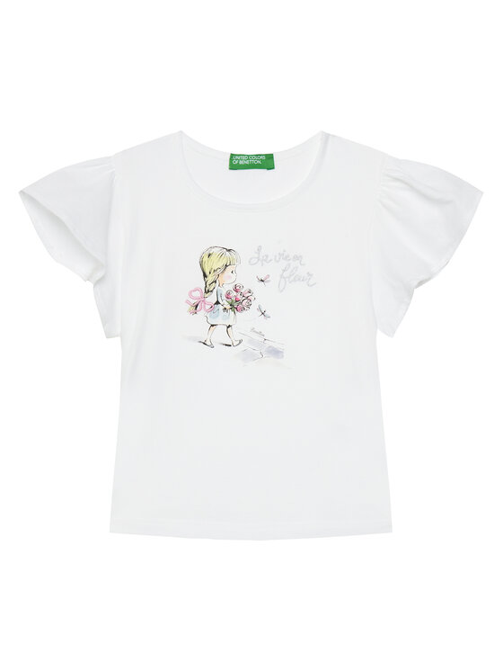 

Футболка обычного кроя 3I1XG10IU United Colors Of Benetton, белый