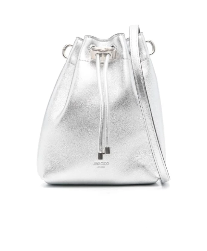 

Сумка на плечо из металлизированной кожи Jimmy Choo, серый