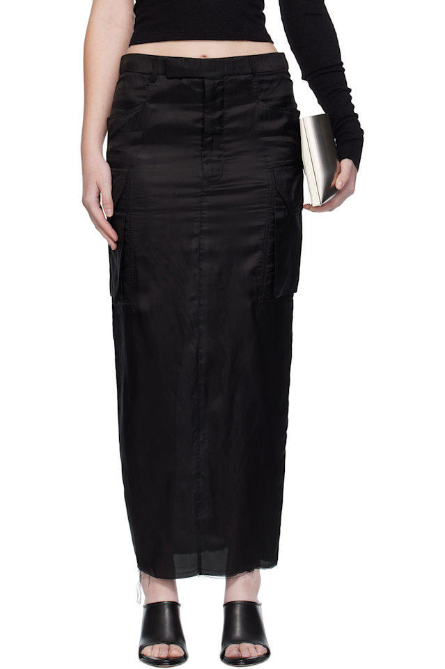 

Юбка миди Concordians firbanks Rick Owens, черный