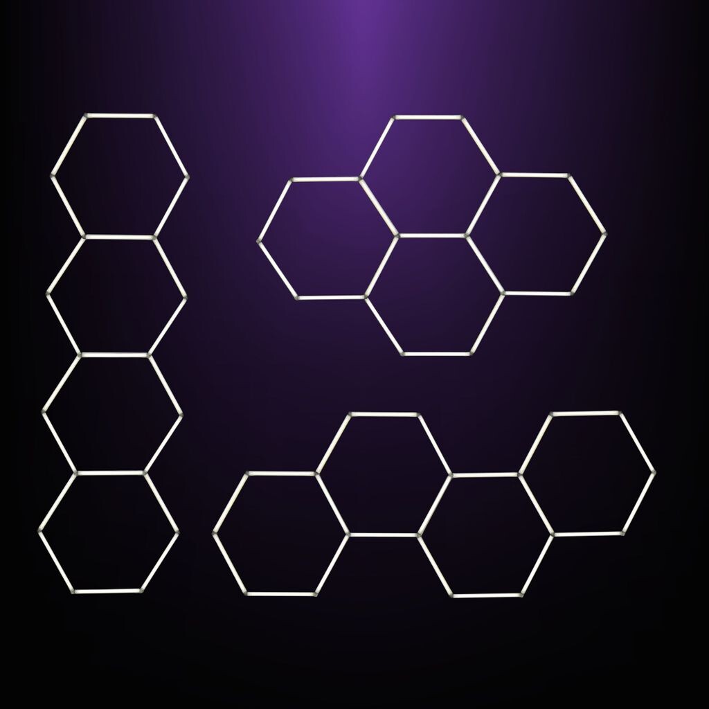 

Шестигранный светодиодный светильник V2 - комплект 4GRID M LED-IT Bee