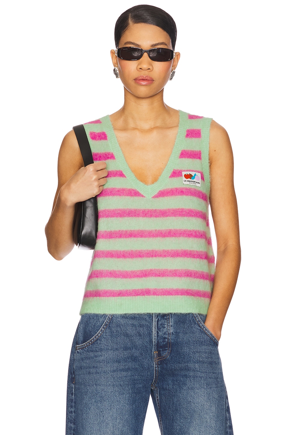 

Жилет Neny bay American Vintage, hibiscus raye amande