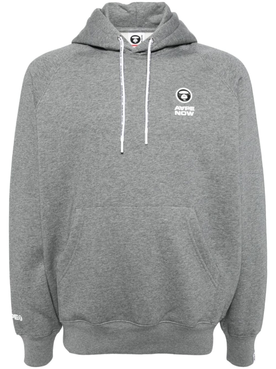 

AAPE BY *A BATHING APE худи с нашивкой-логотипом, серый