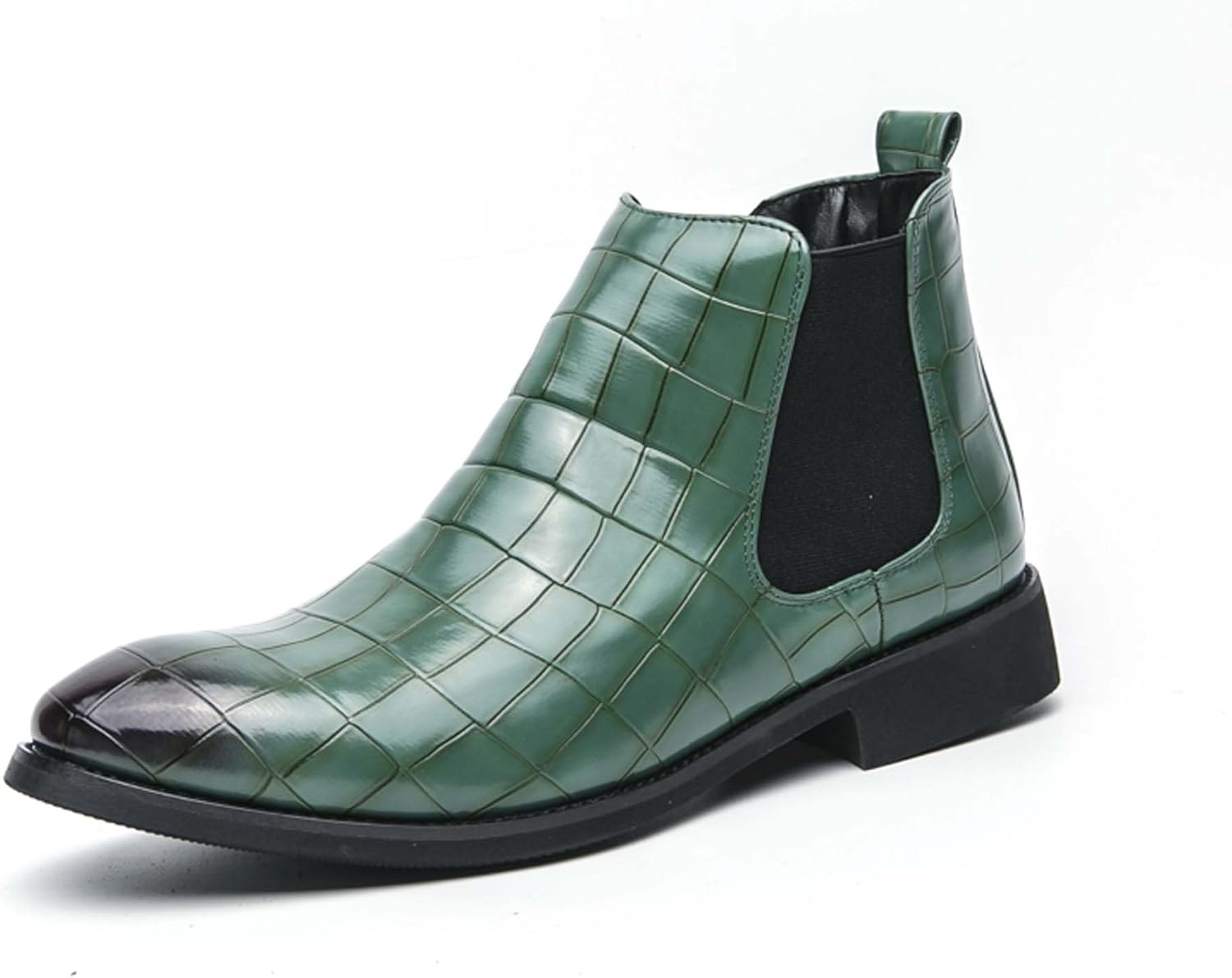 

Мужские ботинки челси: модные, деловые, повседневные, формальные ботинки, удобные для работы, встреч, банкетов, свадеб, костюмов, униформы, вечерних платьев, высокие кожаные туфли Generic, зеленый