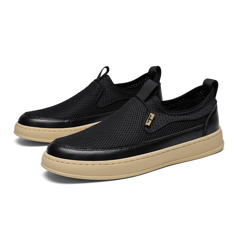 Кроссовки мужские Lifestyle Shoes Men Low-Top Black G.N.Shijia — фото 3